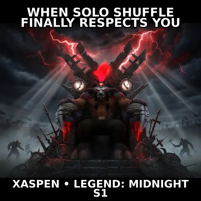 The Throne of Solo Shuffle — captioned Hermanity meme by Brick.