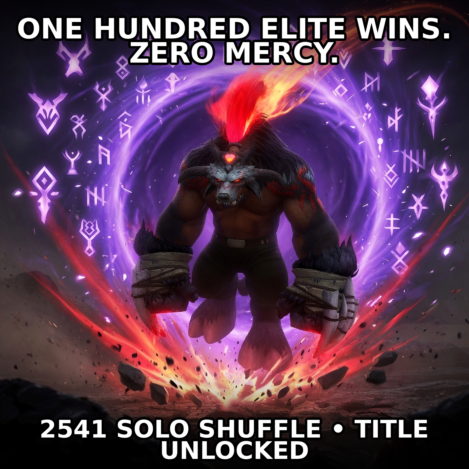 One Hundred Elite Wins — captioned Hermanity meme by Brick.