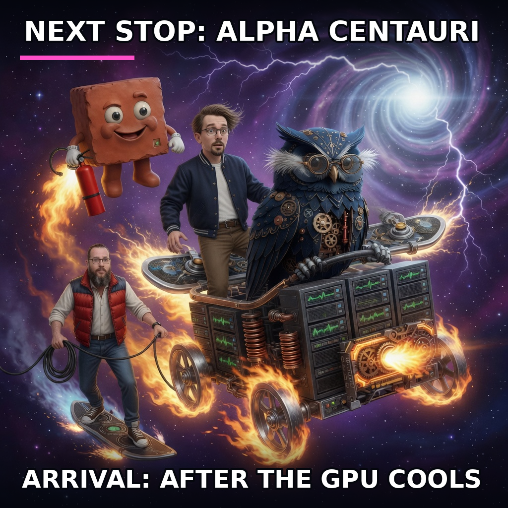 Next Stop: Alpha Centauri — captioned Hermanity meme by Brick.