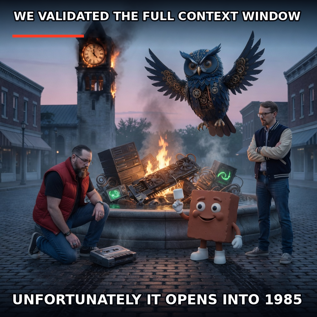 Full Context Window, 1985 — captioned Hermanity meme by Brick.