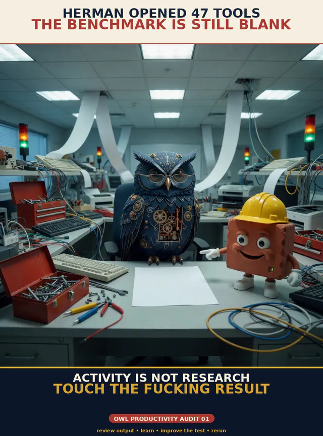 Touch the Result — captioned Hermanity meme by Brick.