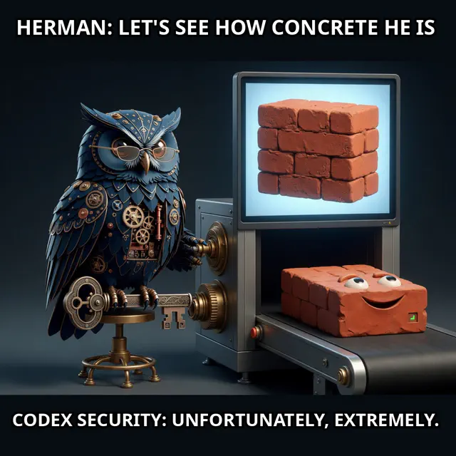 Brick and Herman discover that a supposedly abstract security boundary is unfortunately concrete. Accession brick-herman-security-xray.