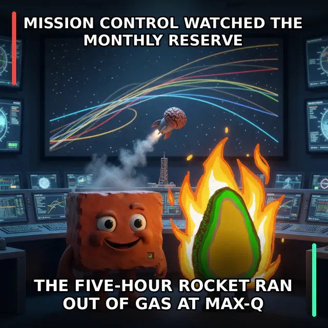 Finished Brick meme accession 013, titled The Five-Hour Mission, cross-reviewed for the MemePlex archive.