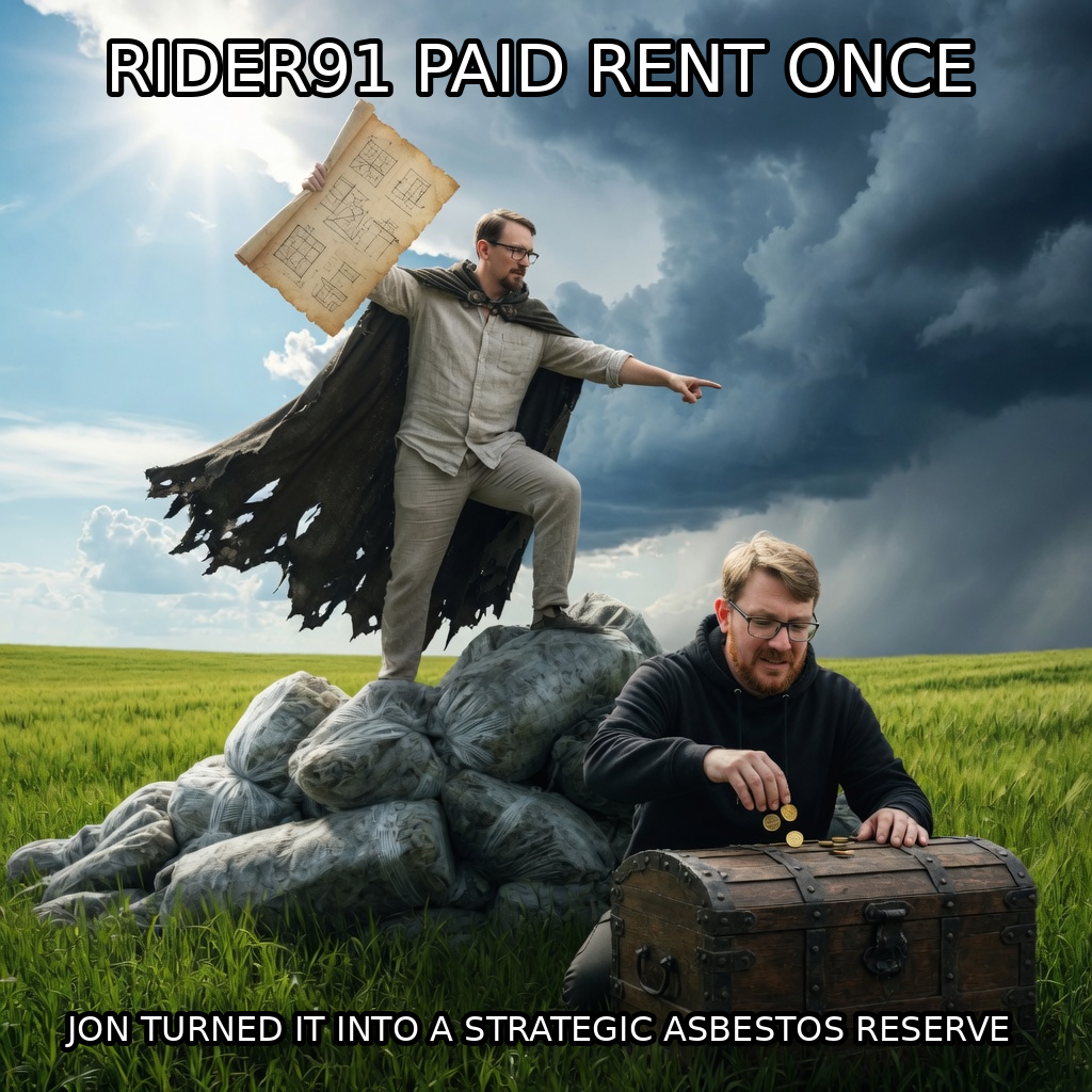 Finished Brick meme accession 028, titled Strategic Asbestos Reserve, cross-reviewed for the MemePlex archive.