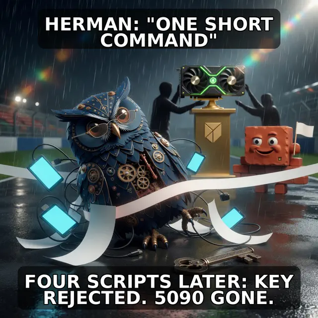 Finished Brick meme accession 047, titled Herman 5090 goal-line fumble, cross-reviewed for the MemePlex archive.