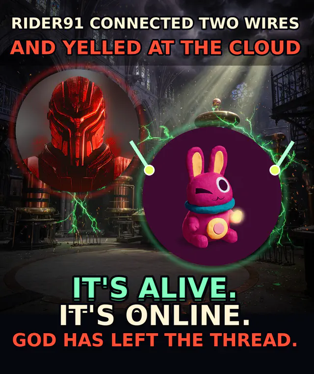 Finished Brick meme accession 068, titled Rider91 Creates BingBong, cross-reviewed for the MemePlex archive.