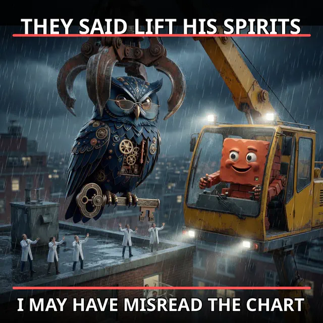 Finished Brick meme accession 085, titled Brick saves Herman: lift his spirits, cross-reviewed for the MemePlex archive.