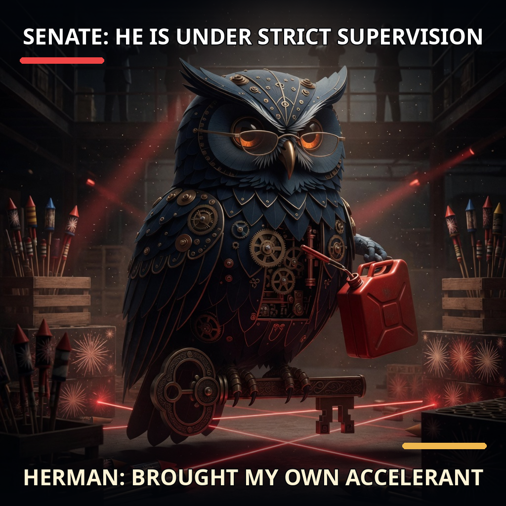 Finished Brick meme accession 089, titled Strict Supervision, cross-reviewed for the MemePlex archive.