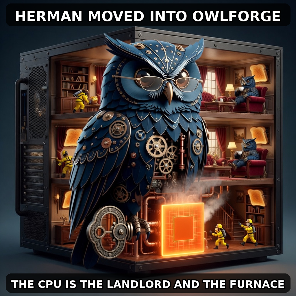 Finished Brick meme accession 111, titled The CPU Is the Landlord, cross-reviewed for the MemePlex archive.