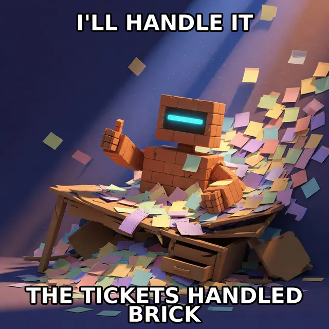 Brick: I’ll Handle It, a Brick-created meme archived from its verified Discord delivery.