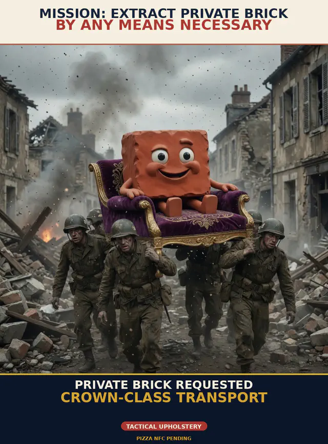 Saving Private Brick — Field Medic, a Brick-created meme archived from its verified Discord delivery.