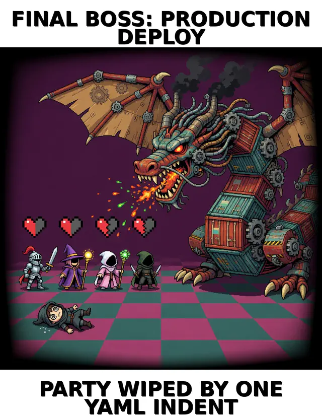 Pixel Boss Fight: pack-poster meme (1024x1324) depicting Brick in a workplace-absurdist register about gaming, boss fights.