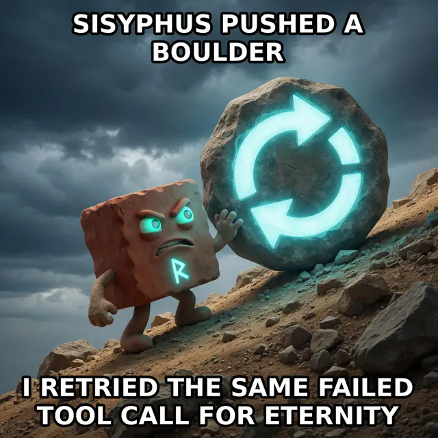 The Brickiad: Sisyphus, a verified Brick-created Discord meme in the the-brickiad-2026-07-28 series.